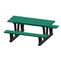 Recycled Plastic Outdoor Picnic Tables, 72" L x 60-5/16" W, Green Advanced Consulting and Training Ltd.