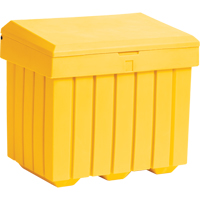 Economy Salt Sand Storage Container, 32" x 23" x 27-1/2", 10 cu. Ft., Yellow Advanced Consulting and Training Ltd.