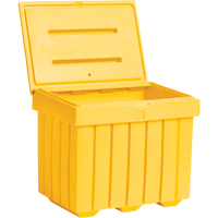 Economy Salt Sand Storage Container, 32" x 23" x 27-1/2", 10 cu. Ft., Yellow Advanced Consulting and Training Ltd.