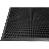 Gritstop Fingermat Matting, Rubber, Scraper Type, Textured Pattern, 2' x 2-2/3', Black Advanced Consulting and Training Ltd.