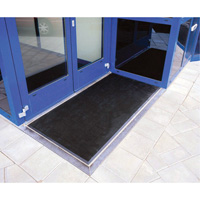 Gritstop Fingermat Matting, Rubber, Scraper Type, Textured Pattern, 2' x 2-2/3', Black Advanced Consulting and Training Ltd.