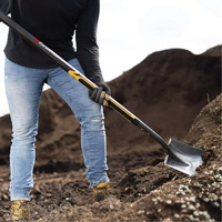 Pelle carr&eacute;e Pro, Fibre de verre, Lame Acier durci, Manche en Droit, Longueur 48" Advanced Consulting and Training Ltd.