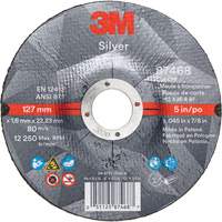 Meule &agrave; tronçonner Silver, 5" x 0,045", Arbre de 7/8", Type 27, C&eacute;ramique, 12250 Tr/min Advanced Consulting and Training Ltd.