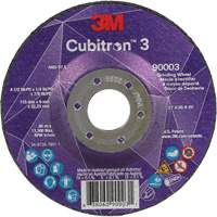 Cubitron 3 meule a moyeu d&eacute;port&eacute;, 4-1/2" x 1/4", Arbre 7/8", C&eacute;ramique, Type T27 Advanced Consulting and Training Ltd.