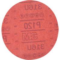 Hookit Red Abrasive Disc 316U, 01224, 6" Dia., P120 Grit, Aluminum Oxide, A Advanced Consulting and Training Ltd.