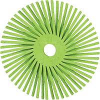 Brosse radiale en soies de pr&eacute;cision type A PN-RB Scotch-Brite , C&eacute;ramique, Grain 50+, 3" dia. Advanced Consulting and Training Ltd.