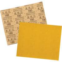 Gold Abrasive Sheet 12545, 9" x 11", 180 Grit, Aluminum Oxide Advanced Consulting and Training Ltd.