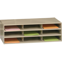 Data Organizers, Stationary, 9 Slots, Steel, 33-3/4" W x 11-5/8" D x 10-3/4" H Advanced Consulting and Training Ltd.