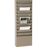 Literature Storage Racks, Stationary, 11 Slots, Steel, 13-1/4" W x 4-1/8" D x 36" H Advanced Consulting and Training Ltd.
