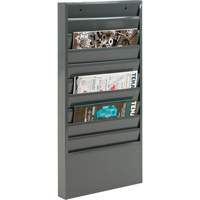 Literature Storage Racks, Stationary, 10 Slots, Steel, 13-1/8" W x 2" D x 26-1/4" H Advanced Consulting and Training Ltd.