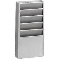 Literature Storage Racks, Stationary, 5 Slots, Steel, 9-3/4" W x 4-1/8" D x 21" H Advanced Consulting and Training Ltd.