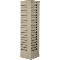 Literature Storage Racks, Rotating, 23 Slots, Steel, 14-1/8" W x 14-1/8" D x 66" H Advanced Consulting and Training Ltd.