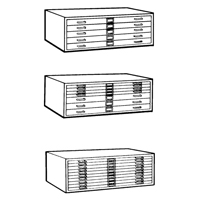Steel Plan Files, 5 Drawers, 40-3/8" W x 29-3/8" D x 16-1/2" H Advanced Consulting and Training Ltd.