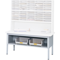 E-z Sort&reg; Mailroom Furniture-sorting Tables With Shelf-base Table With Shelf, 60" W x 28" D x 36" H, Laminate Advanced Consulting and Training Ltd.