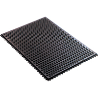 Conductive Anti-Fatigue Rubber Mat Interlocking Room System, Rubber, 2' W x 3' L, 1/2" Thick, Black Advanced Consulting and Training Ltd.