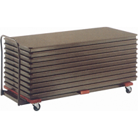 Flat Stacking Table Caddies, 74" W x 31.25" D x 36.25" H Advanced Consulting and Training Ltd.