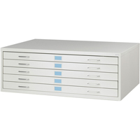 FacilTM Flat File Cabinets, 5 Drawers, 46" W x 32" D x 16-3/8" H Advanced Consulting and Training Ltd.