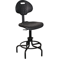6000 Series Stool with Back, Stationary, Adjustable Height, 250 lbs. Capacity Advanced Consulting and Training Ltd.