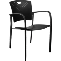 MaxX StaxX Stackable Chairs, Polypropylene, 17-1/4" High, 275 lbs. Capacity, Black Advanced Consulting and Training Ltd.