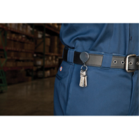 Anneaux &agrave; cl&eacute;s r&eacute;tractables Mini-Bak, Plastique, C&acirc;ble 36", Fixation Agrafe de ceinture Advanced Consulting and Training Ltd.