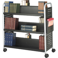 Chariots pour livres Scoot, 200 lb Capacit&eacute;, Noir, 17-3/4" p x 41-1/4" la x 41-1/4" h, Acier Advanced Consulting and Training Ltd.