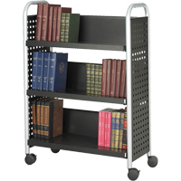 Chariots pour livres Scoot, 200 lb Capacit&eacute;, Noir, 14-1/4" p x 33" la x 44-1/4" h, Acier Advanced Consulting and Training Ltd.