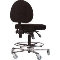 TF180 Welding Grade Ergonomic Stools, Suede, Black, 300 lbs. Capacity Advanced Consulting and Training Ltd.