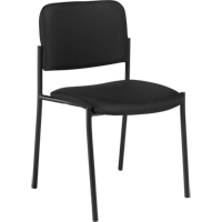 Chaises sans accoudoirs empilables, Tissu, Hauteur 32", Capacit&eacute; 300 lb, Noir Advanced Consulting and Training Ltd.
