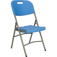 Chaise pliante, Poly&eacute;thyl&egrave;ne, Bleu, Capacit&eacute; 350 lb Advanced Consulting and Training Ltd.