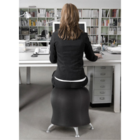 Chaise sph&eacute;rique Zenergy, Vinyle, Noir, Capacit&eacute; 250 lb Advanced Consulting and Training Ltd.