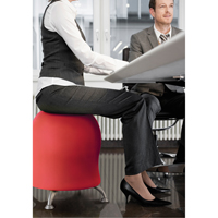 Chaise sph&eacute;rique Zenergy, Tissu, Rouge, Capacit&eacute; 250 lb Advanced Consulting and Training Ltd.