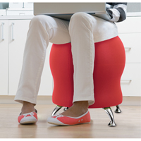 Chaise sph&eacute;rique Zenergy, Tissu, Rouge, Capacit&eacute; 250 lb Advanced Consulting and Training Ltd.