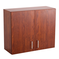Armoire modulaire murale, 30" h x 36" la x 15" p, 1 tablettes, M&eacute;lamine, Acajou Advanced Consulting and Training Ltd.