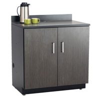 Armoire modulaire de base, M&eacute;lamine, 2 Tablettes, 39" h x 36" la x 25" P, Nuit d'Asie/noir Advanced Consulting and Training Ltd.