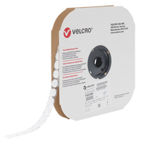 Attache Velcoin, Boucle, 3/4" dia., Adh&eacute;sif, Blanc Advanced Consulting and Training Ltd.