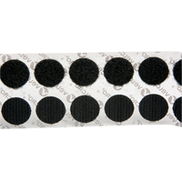 Attaches en jeton, Boucle et crochet, 3/4" dia., Adh&eacute;sif, Noir Advanced Consulting and Training Ltd.