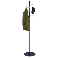 Nail Head Coat Rack, 67" H, Black, 8 Hook(s) Advanced Consulting and Training Ltd.