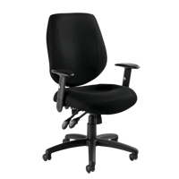 Chaise d'op&eacute;rateur Six 31, Tissu, Noir, Capacit&eacute; 250 lb Advanced Consulting and Training Ltd.