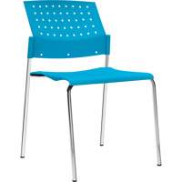 Chaises sans accoudoirs empilables, Plastique, Hauteur 33", Capacit&eacute; 300 lb, Bleu Advanced Consulting and Training Ltd.