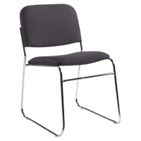 Chaise sans accoudoirs, Tissu, Hauteur 30", Capacit&eacute; 200 lb, Noir Advanced Consulting and Training Ltd.