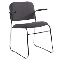 Chaise, Tissu, Hauteur 30", Capacit&eacute; 200 lb, Noir Advanced Consulting and Training Ltd.