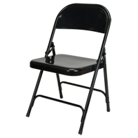 Chaise pliante, Acier, Noir, Capacit&eacute; 300 lb Advanced Consulting and Training Ltd.