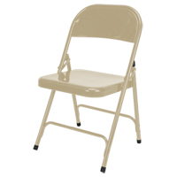 Chaise pliante, Acier, Beige, Capacit&eacute; 300 lb Advanced Consulting and Training Ltd.