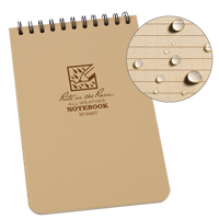 Pocket Top-Spiral Notebook, Soft Cover, Tan, 100 Pages, 4" W x 6" L Advanced Consulting and Training Ltd.