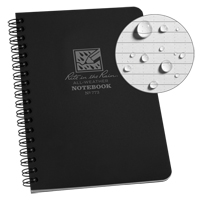 Side-Spiral Notebook, Soft Cover, Black, 64 Pages, 4-5/8" W x 7" L Advanced Consulting and Training Ltd.