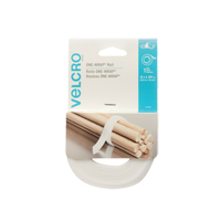 Ruban d'attaches One-Wrap, Boucle et crochet, 12' x 3/4", Auto-aggripant, Blanc Advanced Consulting and Training Ltd.