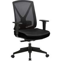 Chaise ajustable de premi&egrave;re qualit&eacute; &agrave; basculement synchronis&eacute; s&eacute;rie Activ, Tissu/Mailles, Noir, Capacit&eacute; 275 lb Advanced Consulting and Training Ltd.