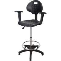 Heavy-Duty Ergonomic Stool with Adjustable Arm Rests, Stationary, Adjustable Height, 250 lbs. Capacity Advanced Consulting and Training Ltd.