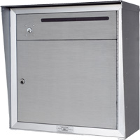 Collection Box, Wall -Mounted, 12-3/4" x 16-3/8", 2 Doors, Aluminum Advanced Consulting and Training Ltd.