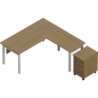 Bureau en "L" avec caisson Newland Advanced Consulting and Training Ltd.